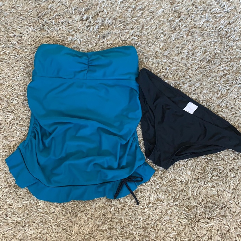 Maternity Liz Lange tankini two piece swim set